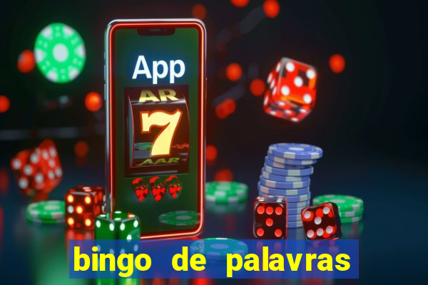 bingo de palavras 3 ano